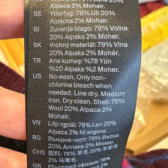 COS polo collar argyle oversize sweater - Picture 7 of 7